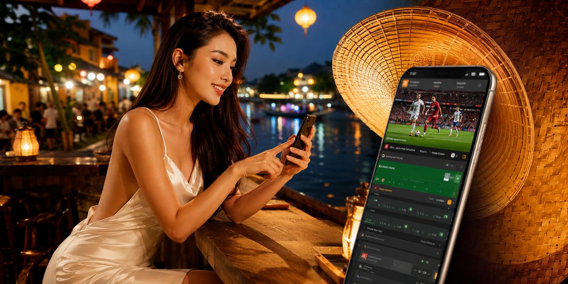 Người dùng thư giãn bên nón lá tại Hội An, thưởng thức cá cược thể thao theo cách cân bằng